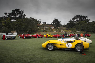 TRIBUTE TO FERRARI SPIDERS PEBBLE BEACH 2018